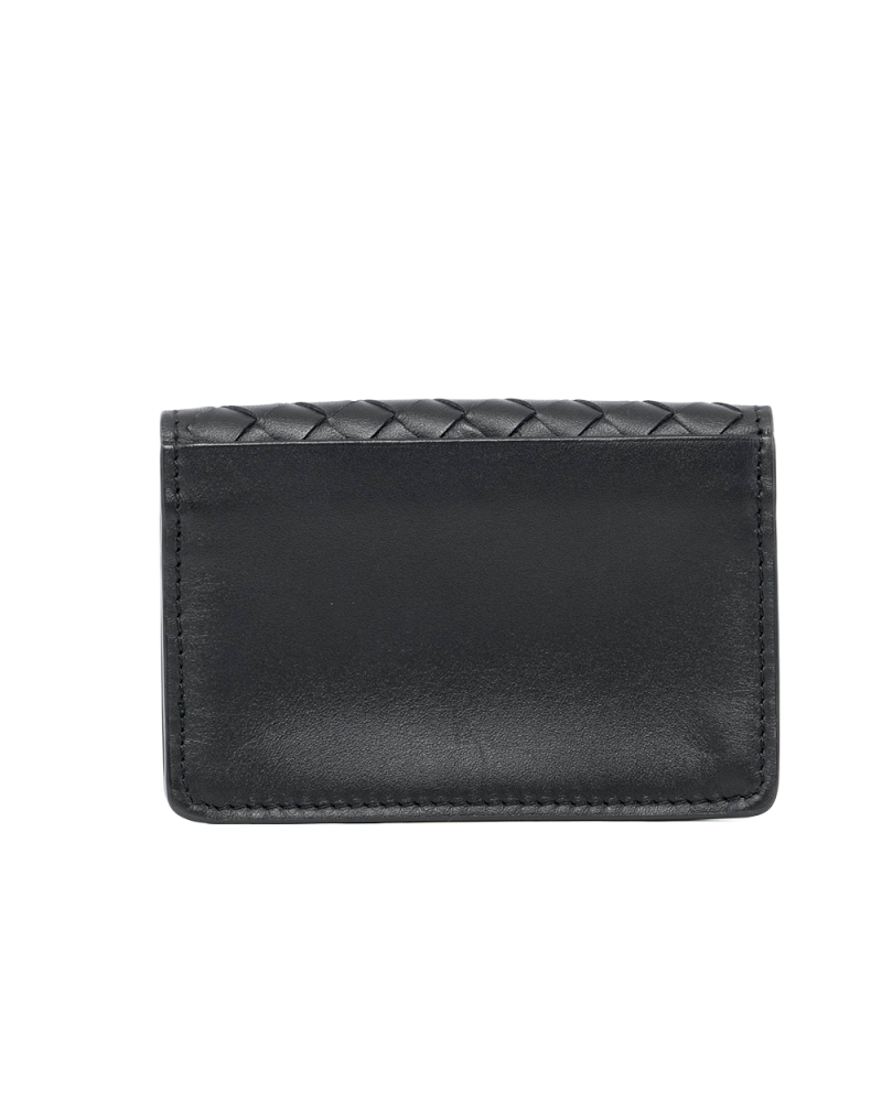 BOTTEGA CARD HOLDER SHORT BLACK CALF S01818996V 03797