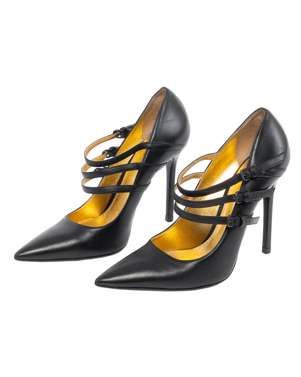 BOTTEGA HIGH HEEL 39 BLACK LEATHER BHW25 2209