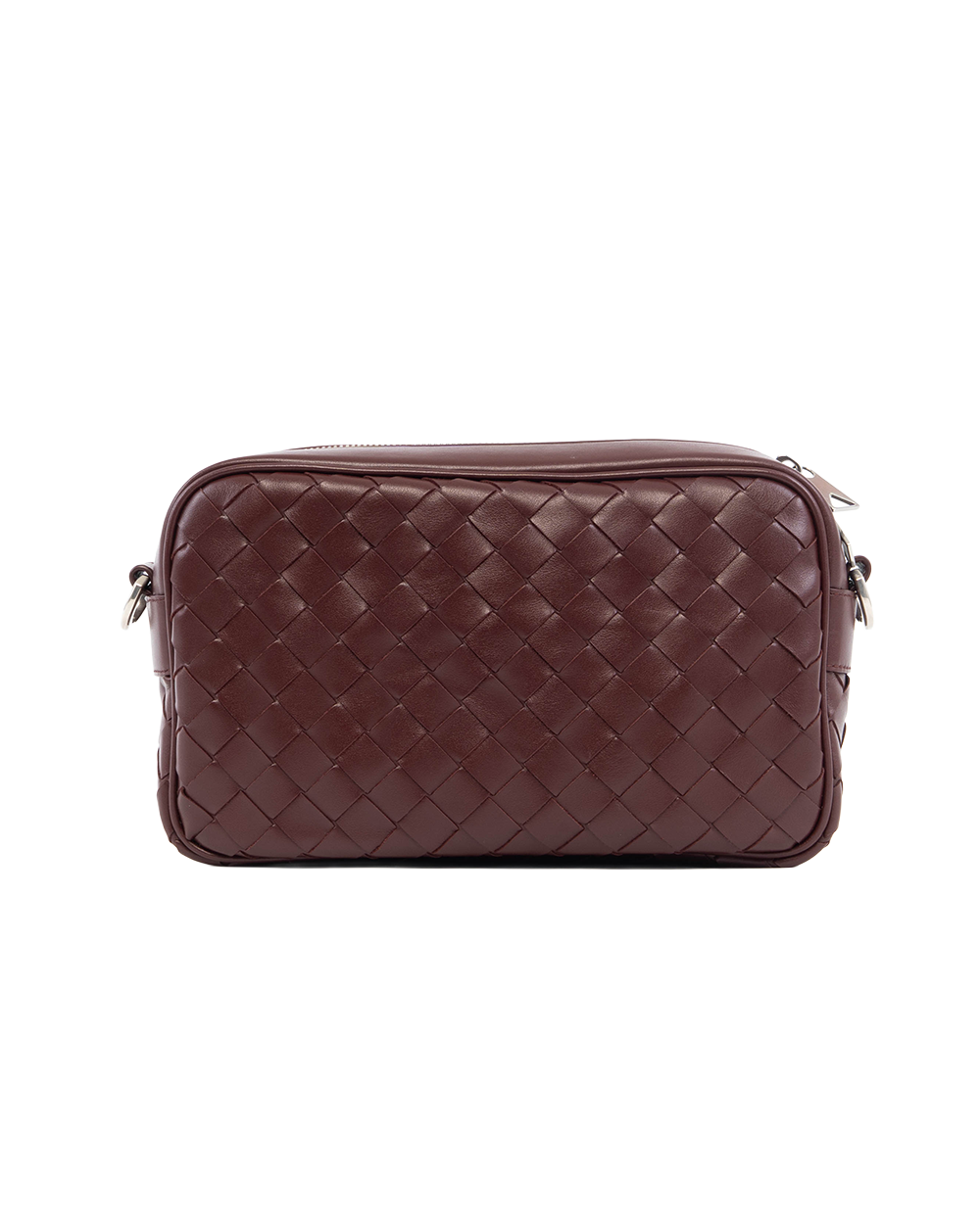 BOTTEGA INTRECCIATO CAMERA BAG SMALL RED BURGANDY CALF SHW 5312