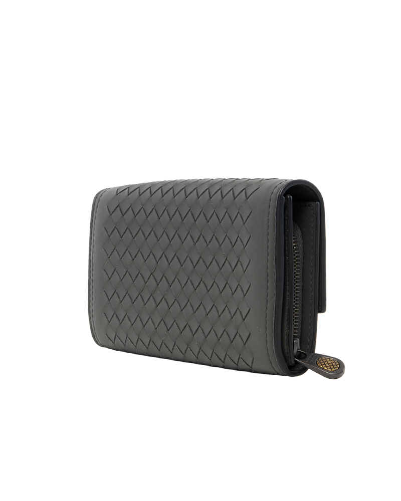 BOTTEGA INTRECCIATO WALLET LONG GRAY CALF P00627918L 8060