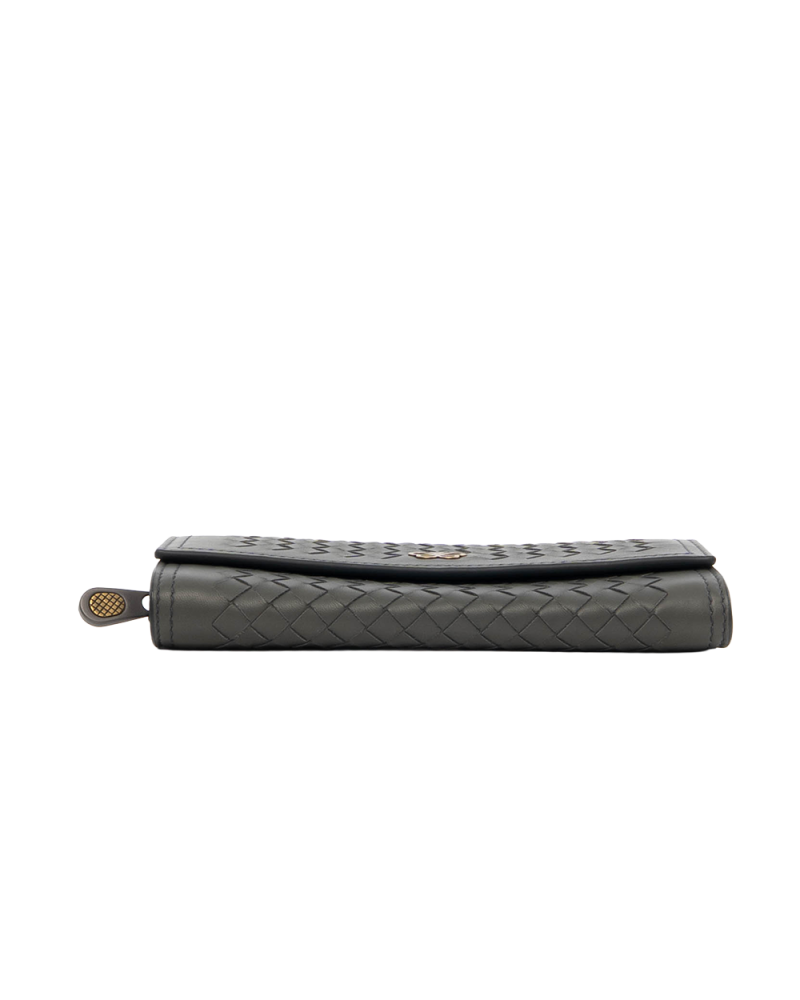 BOTTEGA INTRECCIATO WALLET LONG GRAY CALF P00627918L 8062