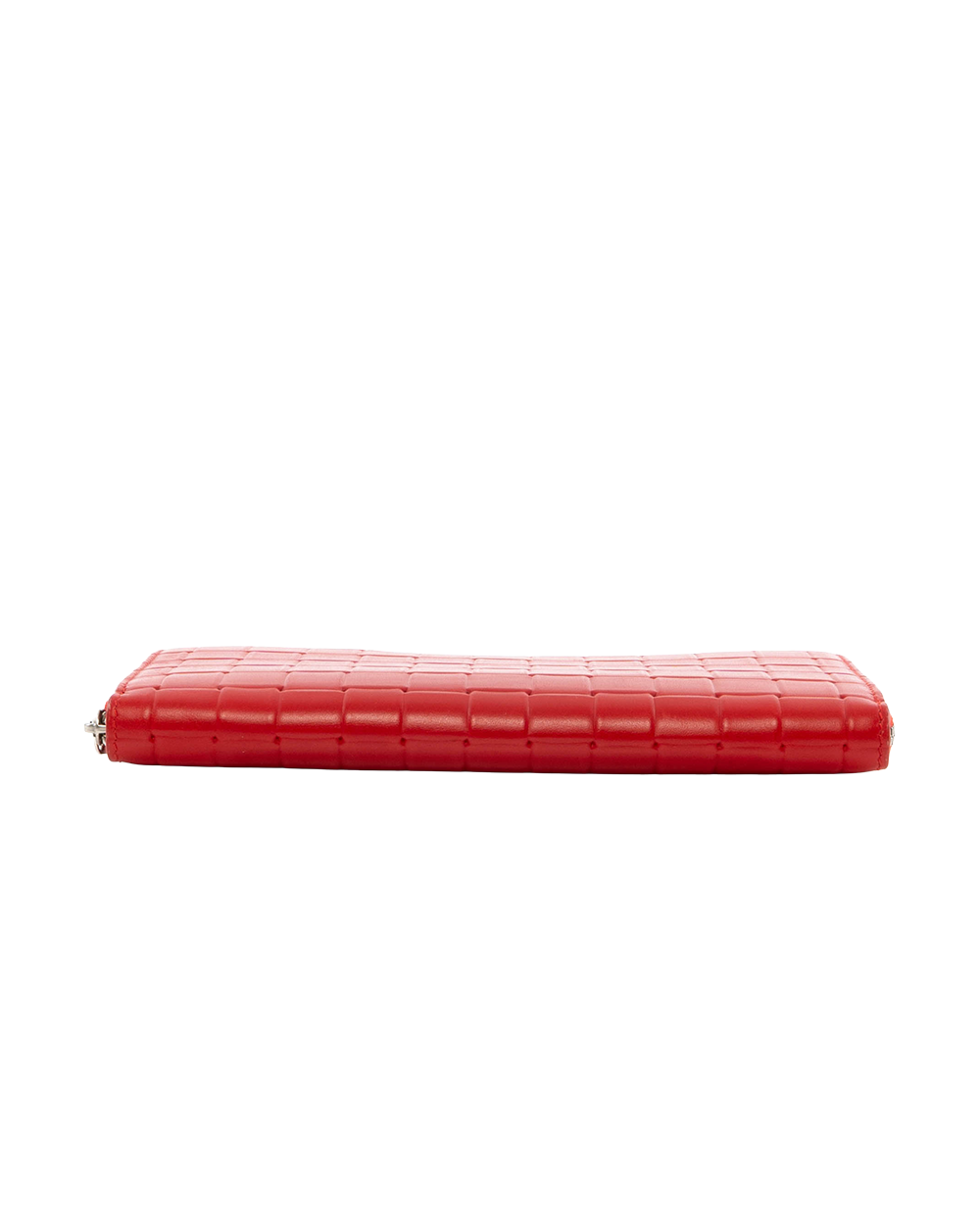 BOTTEGA INTRECCIATO ZIPPY WALLET LONG RED CALF SHW P01398793Q 7198