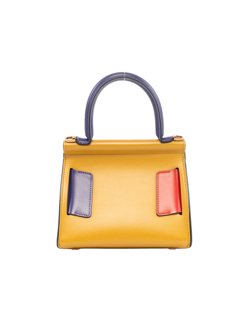 BOYY KARL 19 MULTICOLOR YELLOW RED BROWN PURPLE CALF GHW 0396