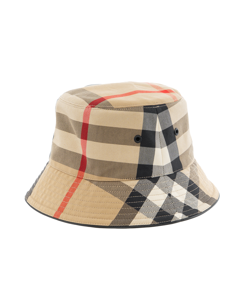 BURBERRY BUCKET HAT BEIGE &BLACK 8050065 9593