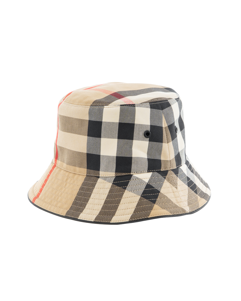 BURBERRY BUCKET HAT BEIGE &BLACK 8050065 9594