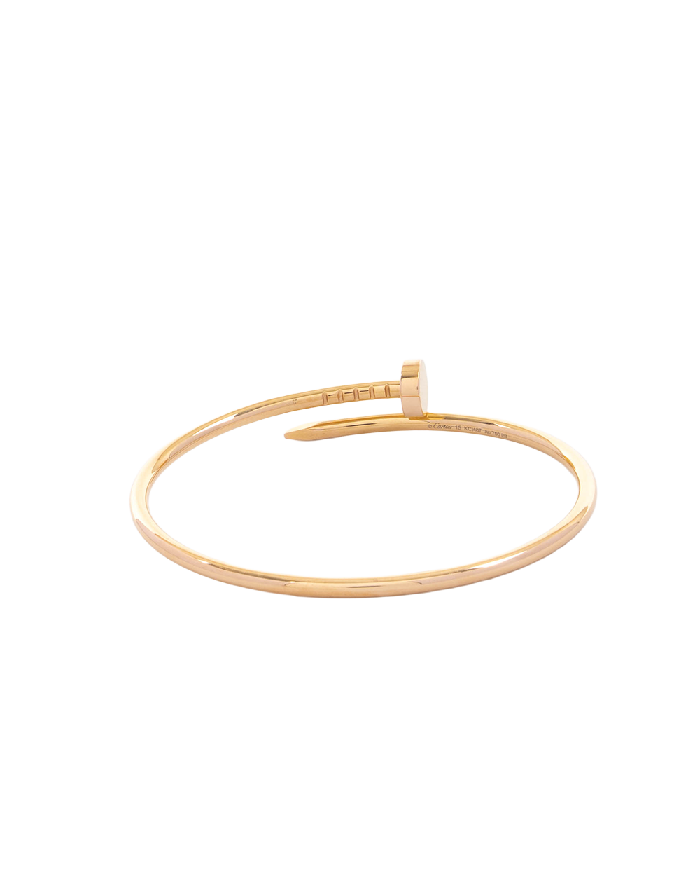 CARTIER JUSTE UN CLOU BRACELET 15 YELLOW GOLD GHW KCI487 5534