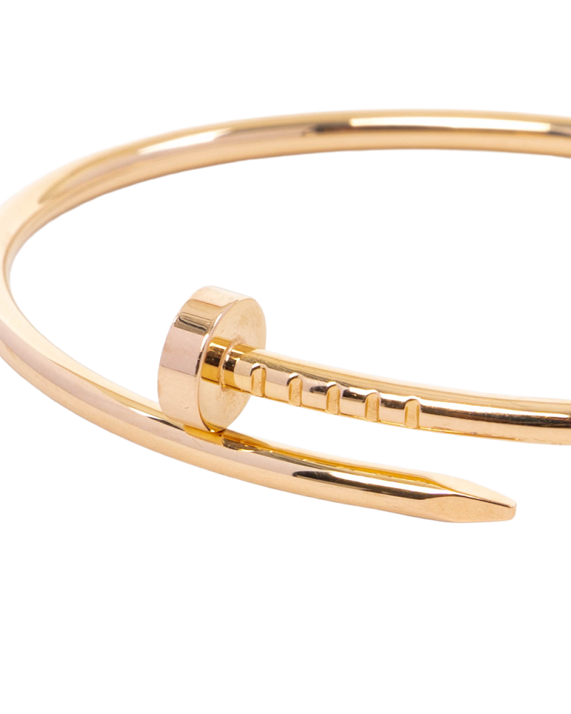CARTIER JUSTE UN CLOU BRACELET 15 YELLOW GOLD GHW KCI487 5535