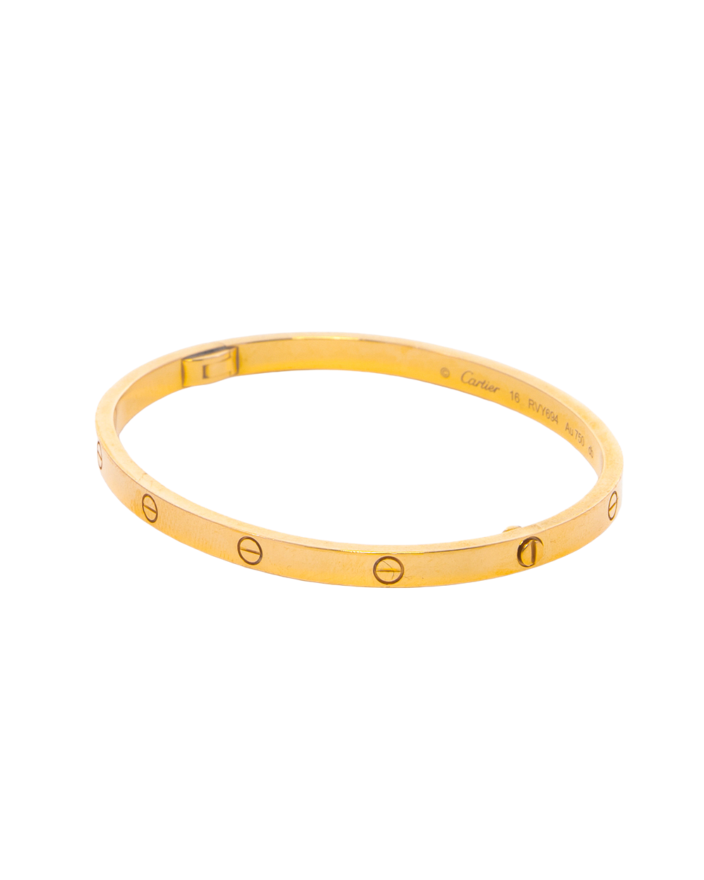 CARTIER LOVE BRACELET 16 GOLD GHW RVY694 0080