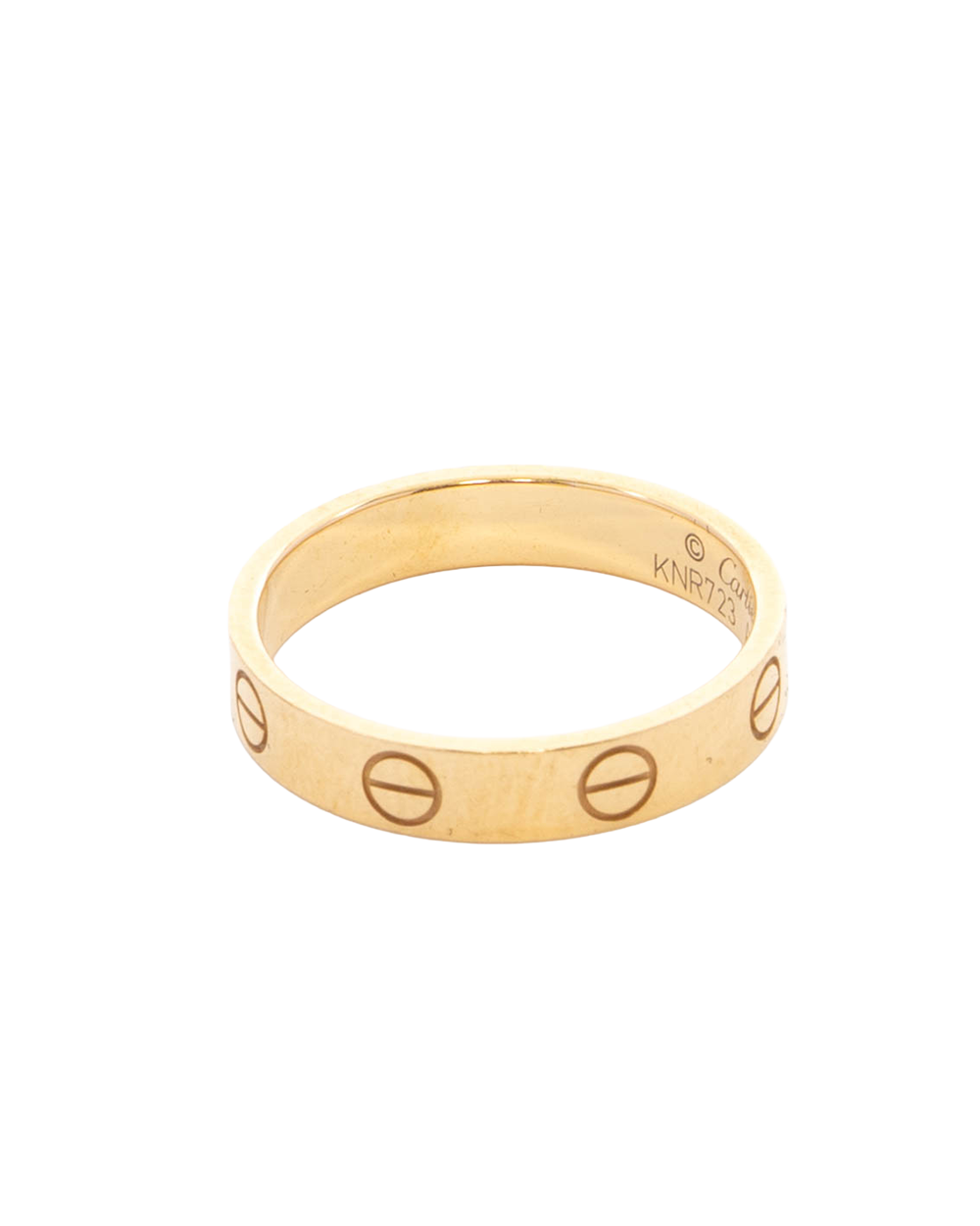 CARTIER LOVE RING 52 GOLD GHW KNR723 4156