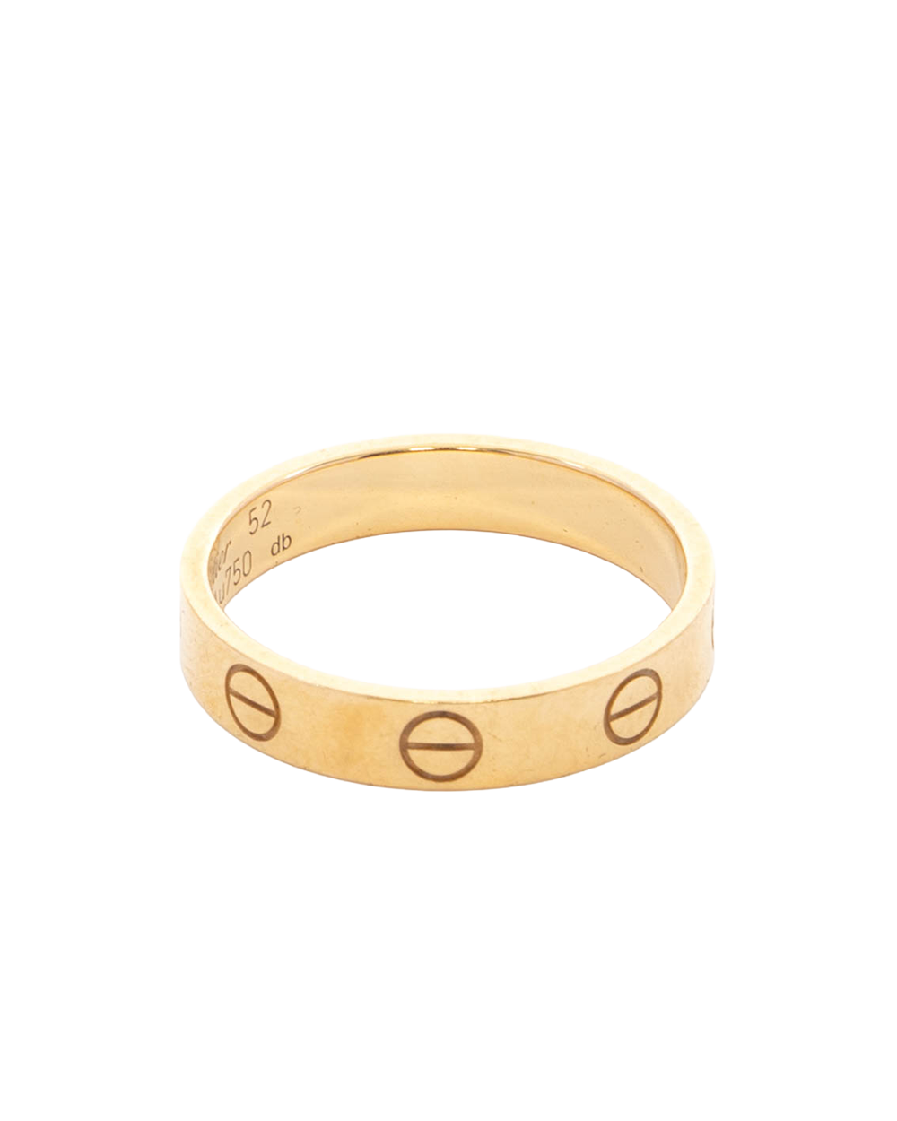 CARTIER LOVE RING 52 GOLD GHW KNR723 4157