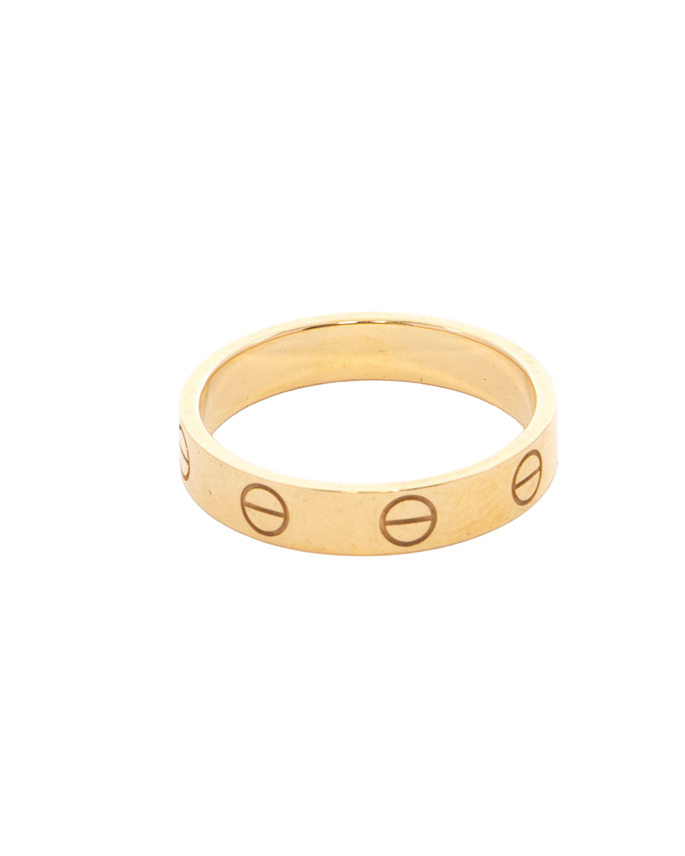 CARTIER LOVE RING 52 GOLD GHW KNR723 4158