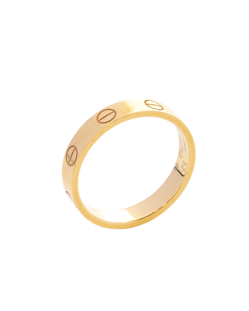 CARTIER LOVE RING 52 GOLD GHW KNR723 4159