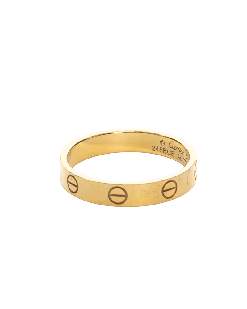 CARTIER LOVE RING 57 GOLD GHW 245BCB 0619