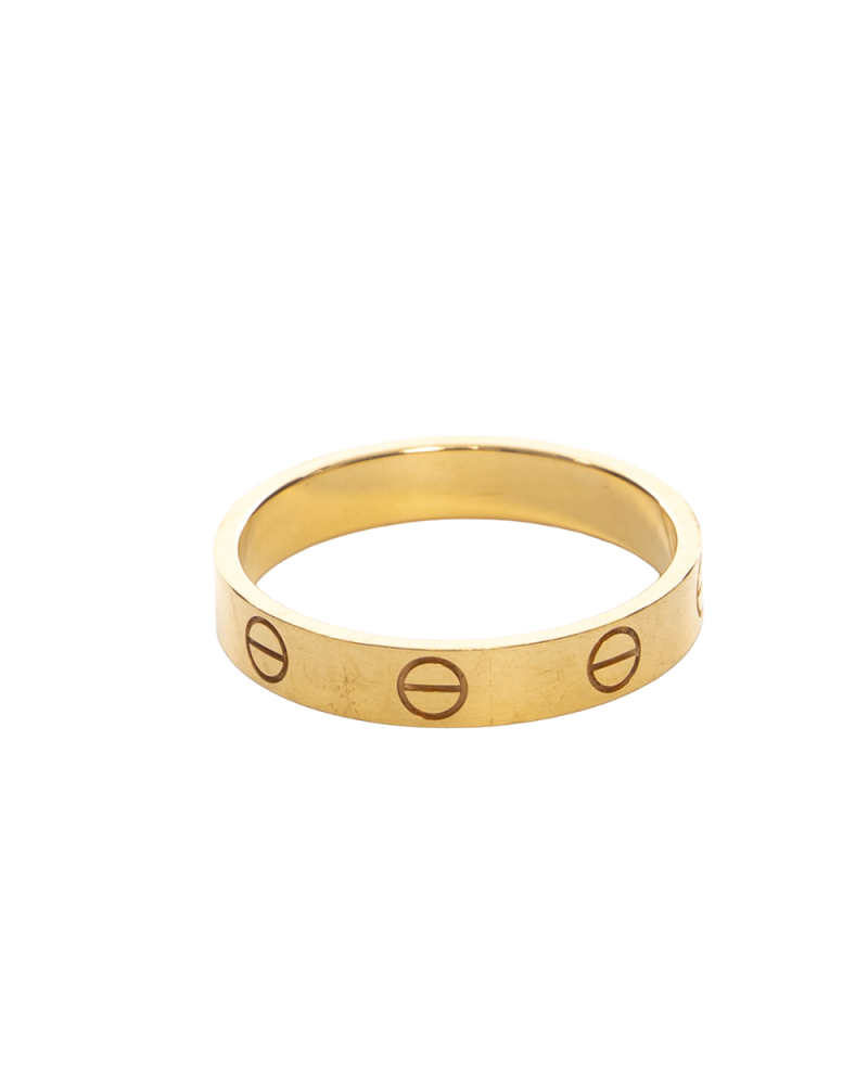 CARTIER LOVE RING 57 GOLD GHW 245BCB 0620