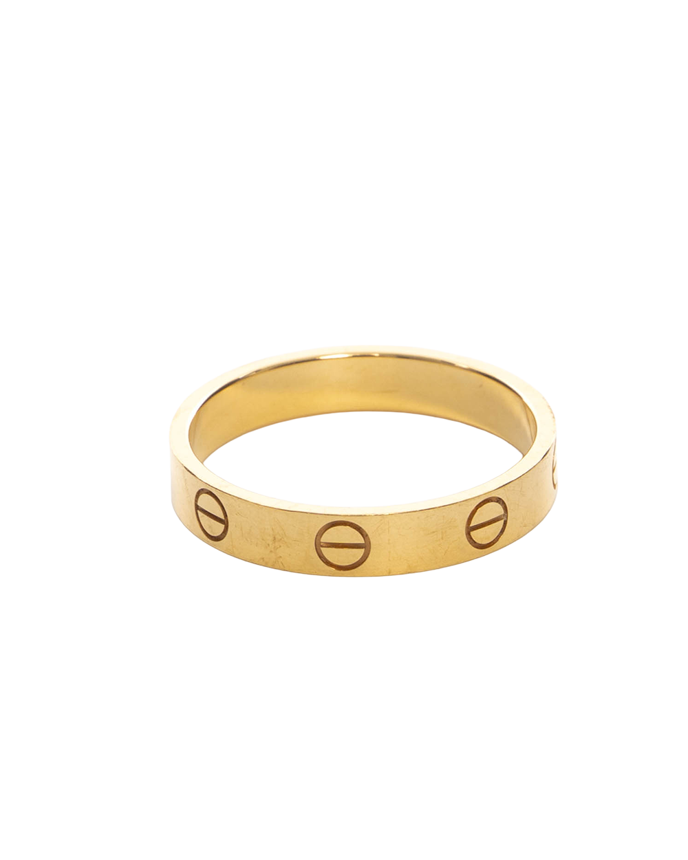 CARTIER LOVE RING 57 GOLD GHW 245BCB 0620