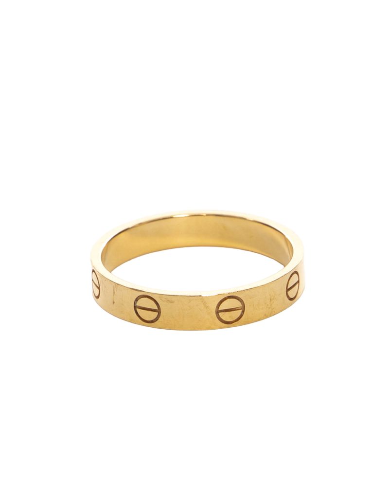 CARTIER LOVE RING 57 GOLD GHW 245BCB 0621