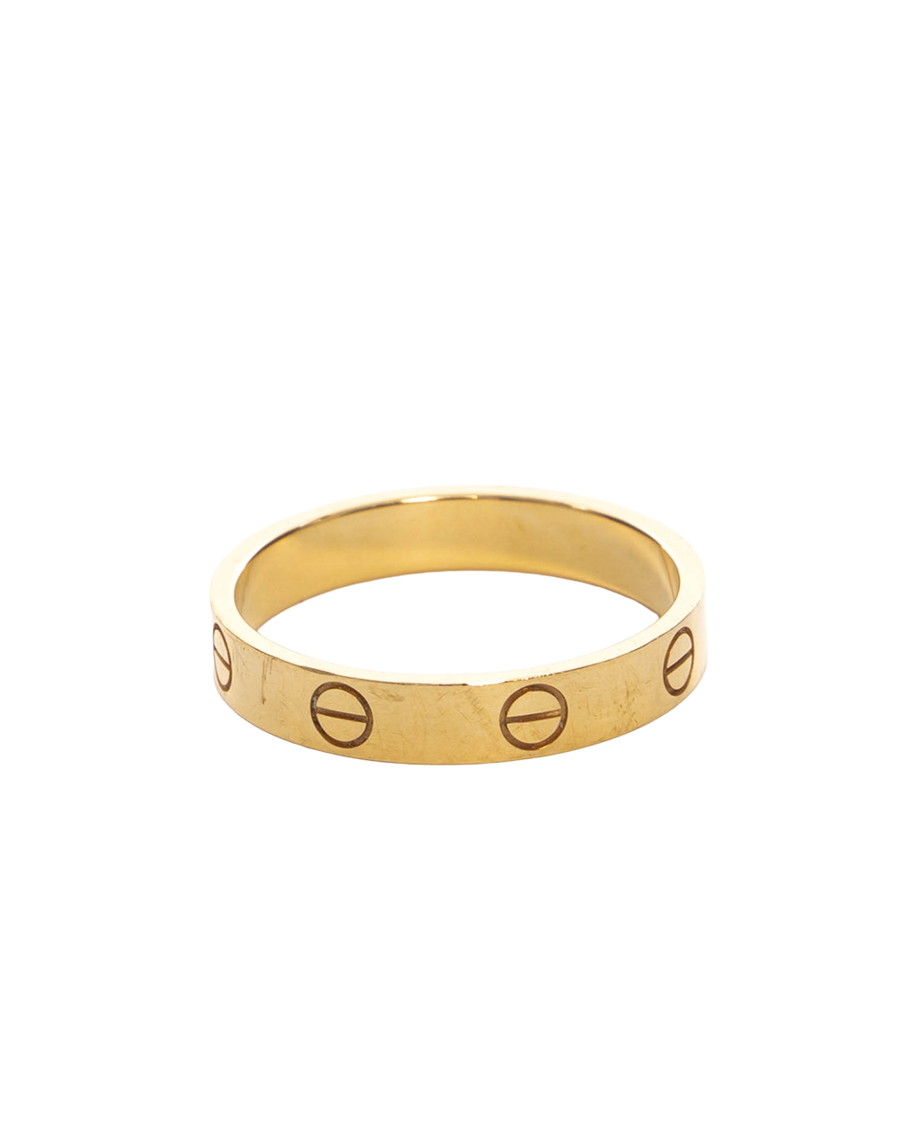 CARTIER LOVE RING 57 GOLD GHW 245BCB 0621