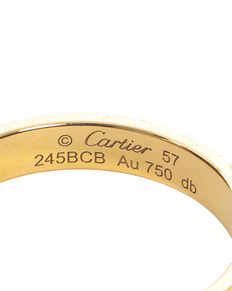 CARTIER LOVE RING 57 GOLD GHW 245BCB 0622