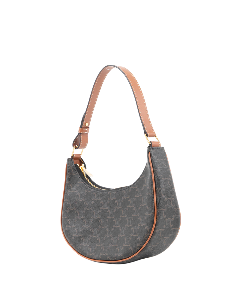 CELINE AVA MEDIUM BROWN CANVAS GHW S LM 4253 5434