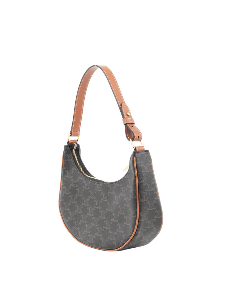 CELINE AVA MEDIUM BROWN CANVAS GHW S LM 4253 5435