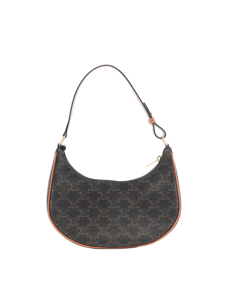CELINE AVA MEDIUM BROWN CANVAS GHW S LM 4253 5436