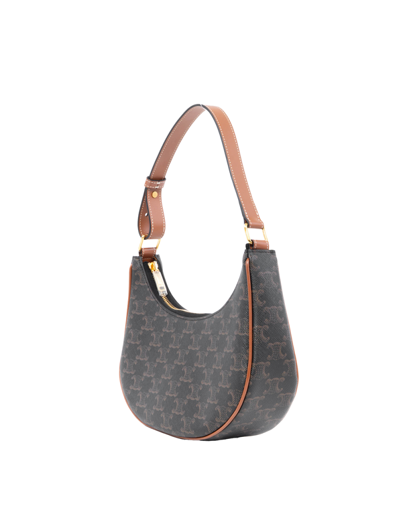 CELINE AVA MEDIUM BROWN TAN CANVAS GHW S LM 4291 0248
