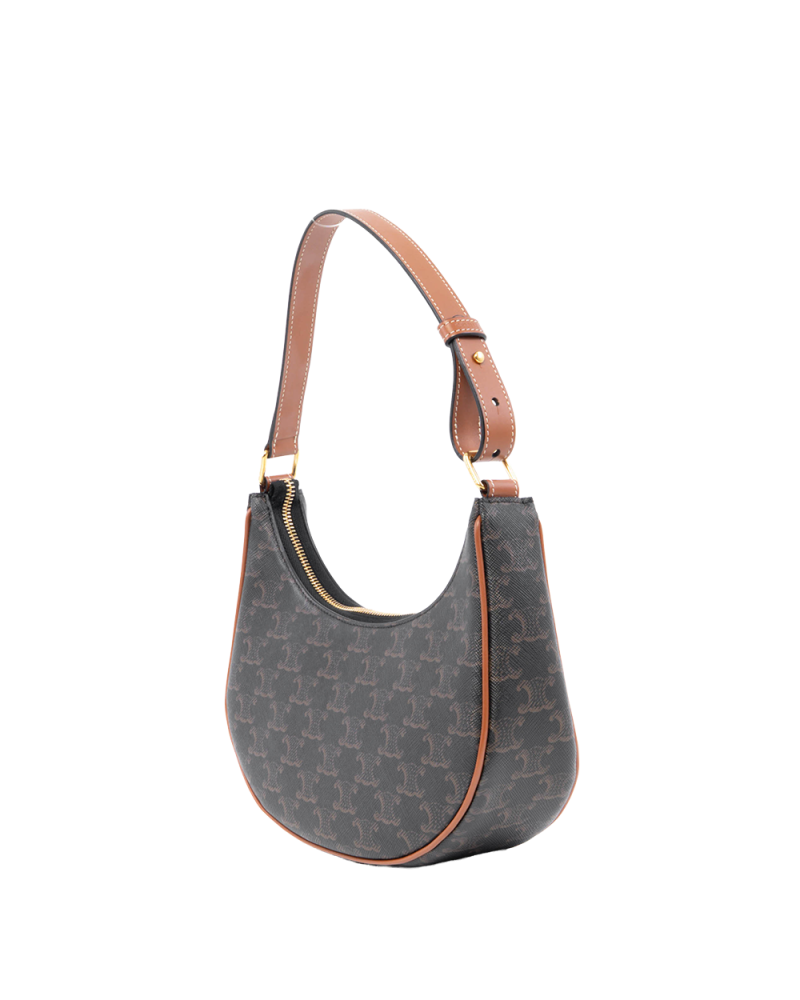 CELINE AVA MEDIUM BROWN TAN CANVAS GHW S LM 4291 0249