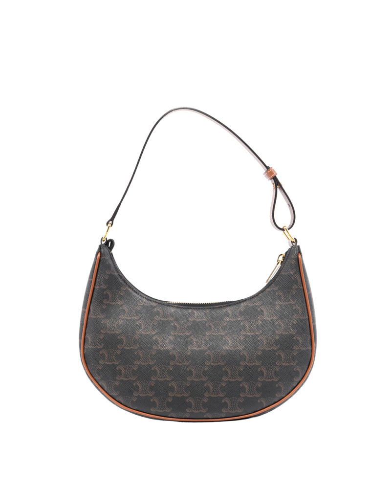 CELINE AVA MEDIUM BROWN TAN CANVAS GHW S LM 4291 0250
