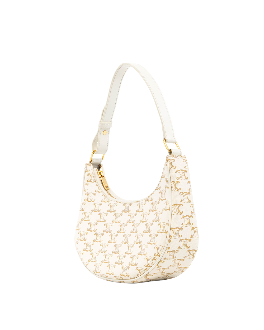 CELINE AVA MEDIUM WHITE CANVAS GHW S LM 4241 5313