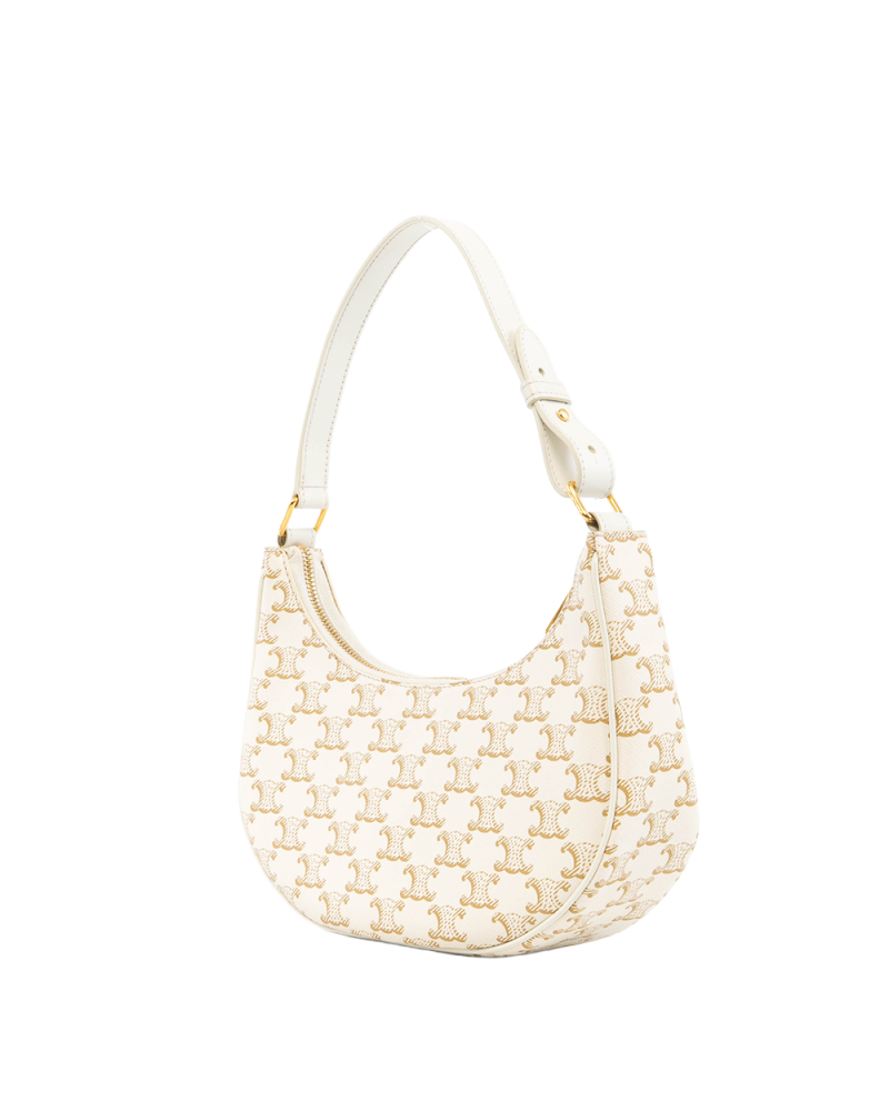 CELINE AVA MEDIUM WHITE CANVAS GHW S LM 4241 5314