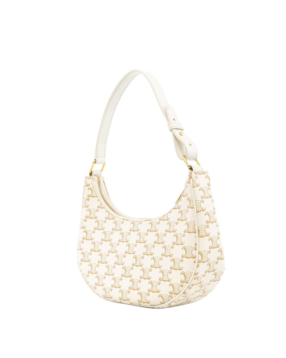 CELINE AVA MEDIUM WHITE CANVAS GHW S LM 4241 5314