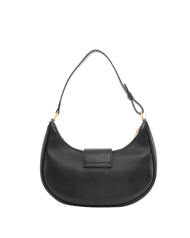 CELINE AVA TRIOMPHE MEDIUM BLACK CALF GHW S GA 0234 0462