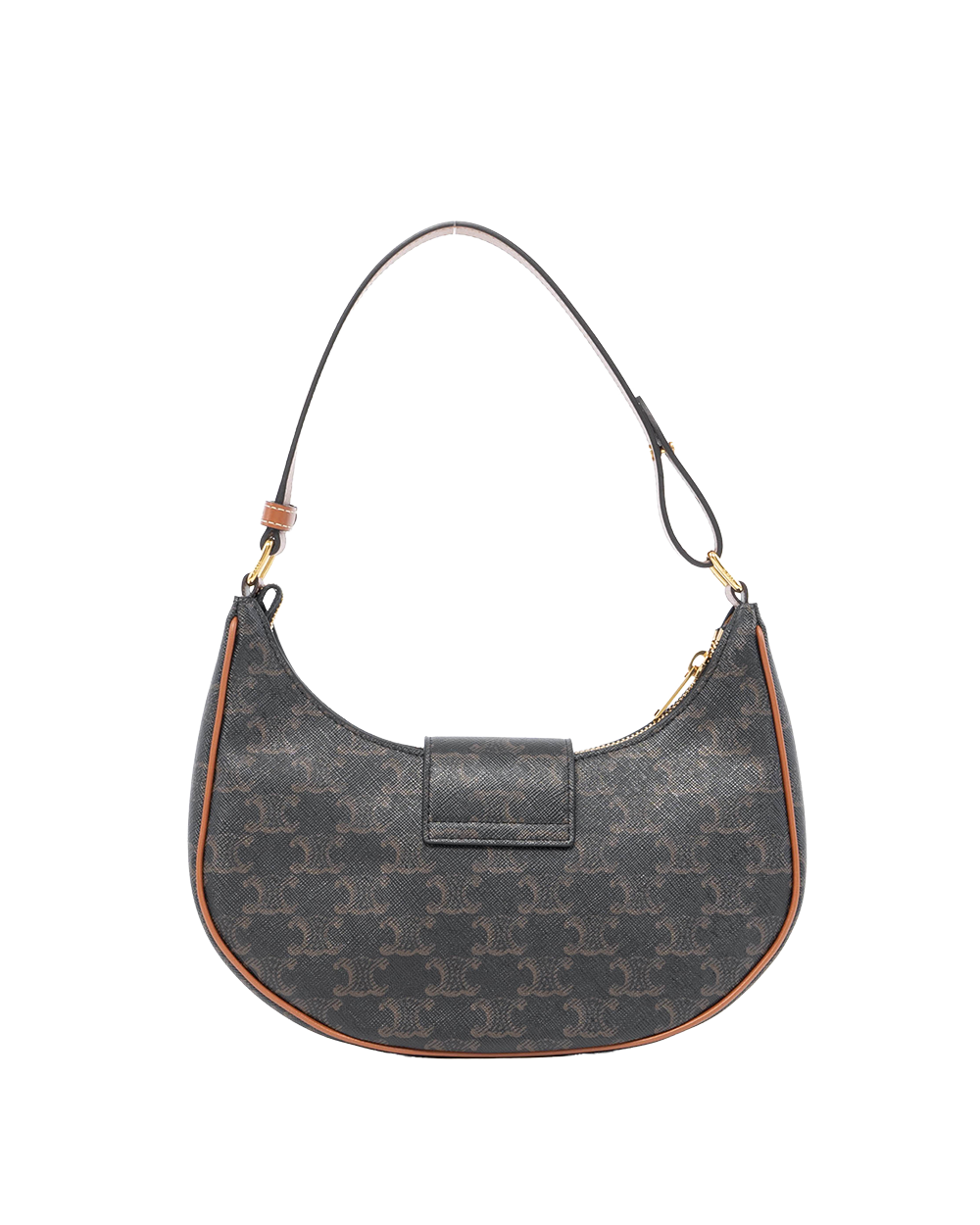 CELINE AVA TRIOMPHE MEDIUM BROWN TAN CANVAS GHW F GA 2293 F AT 2283 3092