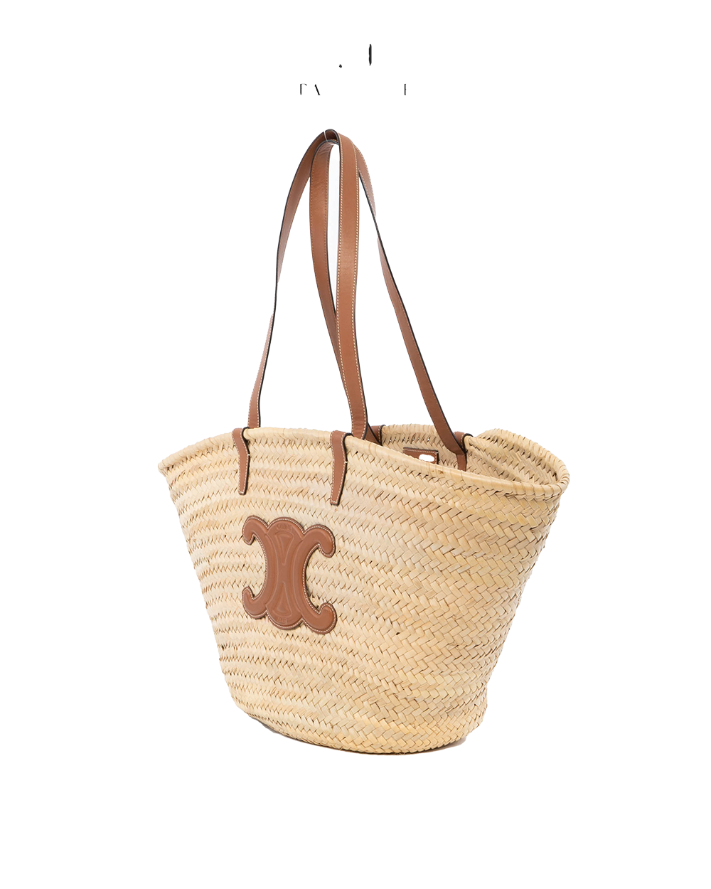 CELINE BASKET BAG MEDIUM BROWN RAFFIA 00880