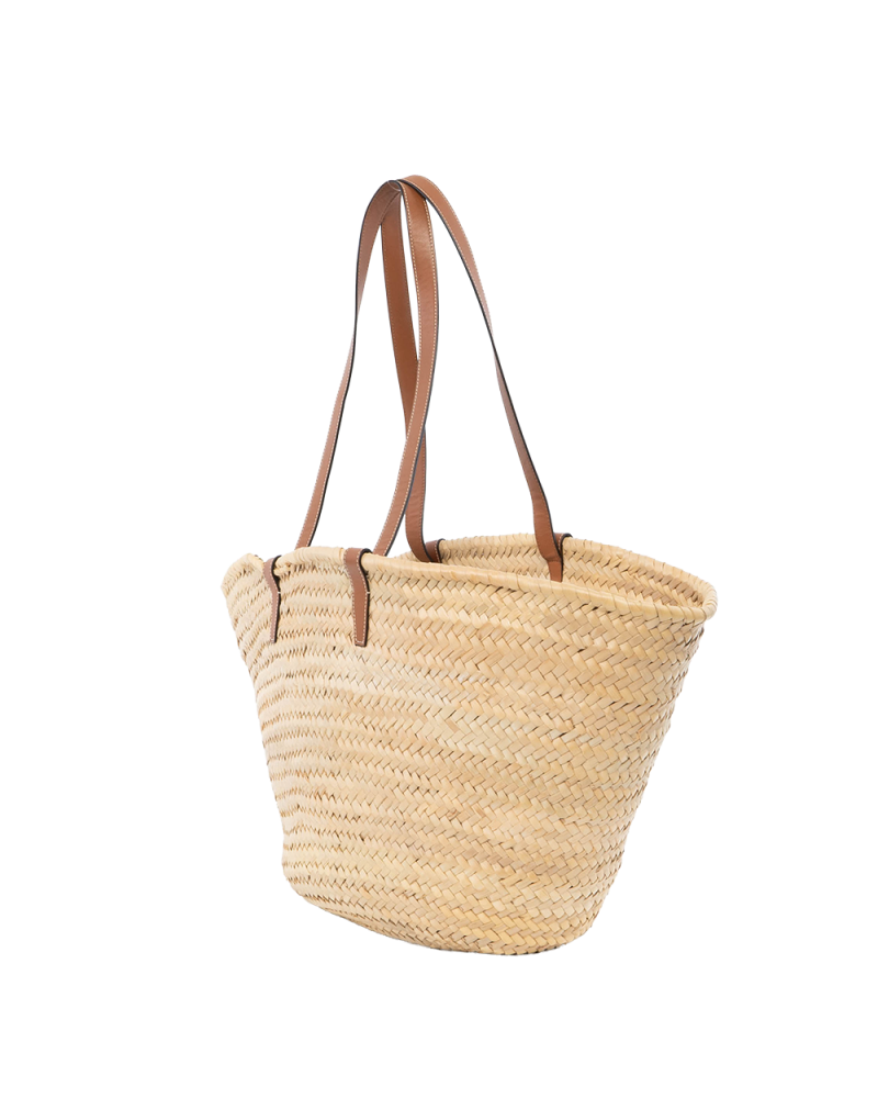 CELINE BASKET BAG MEDIUM BROWN RAFFIA 00881