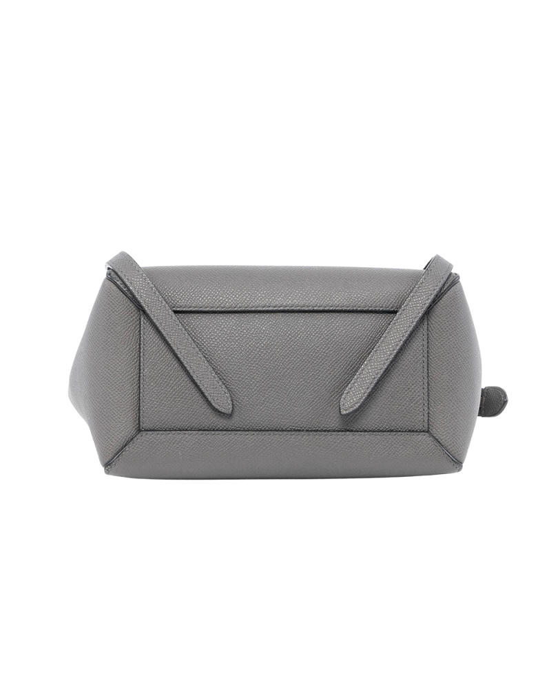 CELINE BELT BAG NANO GRAY CALF GHW S FB 419 01298
