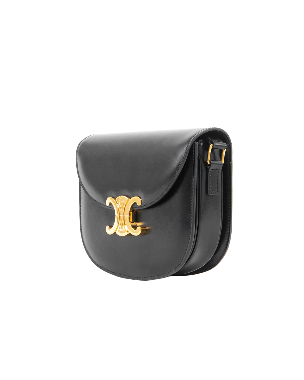 CELINE BESACE TEEN BLACK CALF GHW S CU 3222 5362