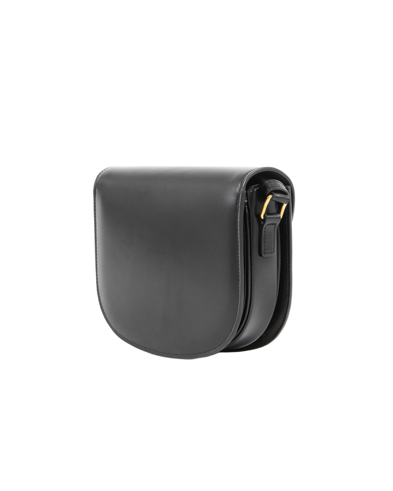 CELINE BESACE TEEN BLACK CALF GHW S CU 3222 5363