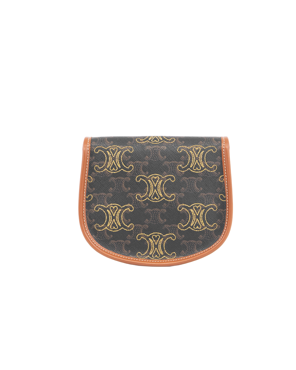 CELINE BESACE TRIOMPHE MINI BROWN MONOGRAM CANVAS GHW FCU 0282 5456