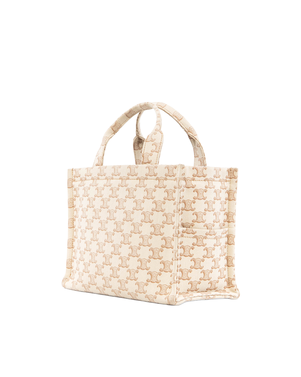 CELINE CABAS SMALL WHITE BEIGE DENIM GHW U SL 1244 5483