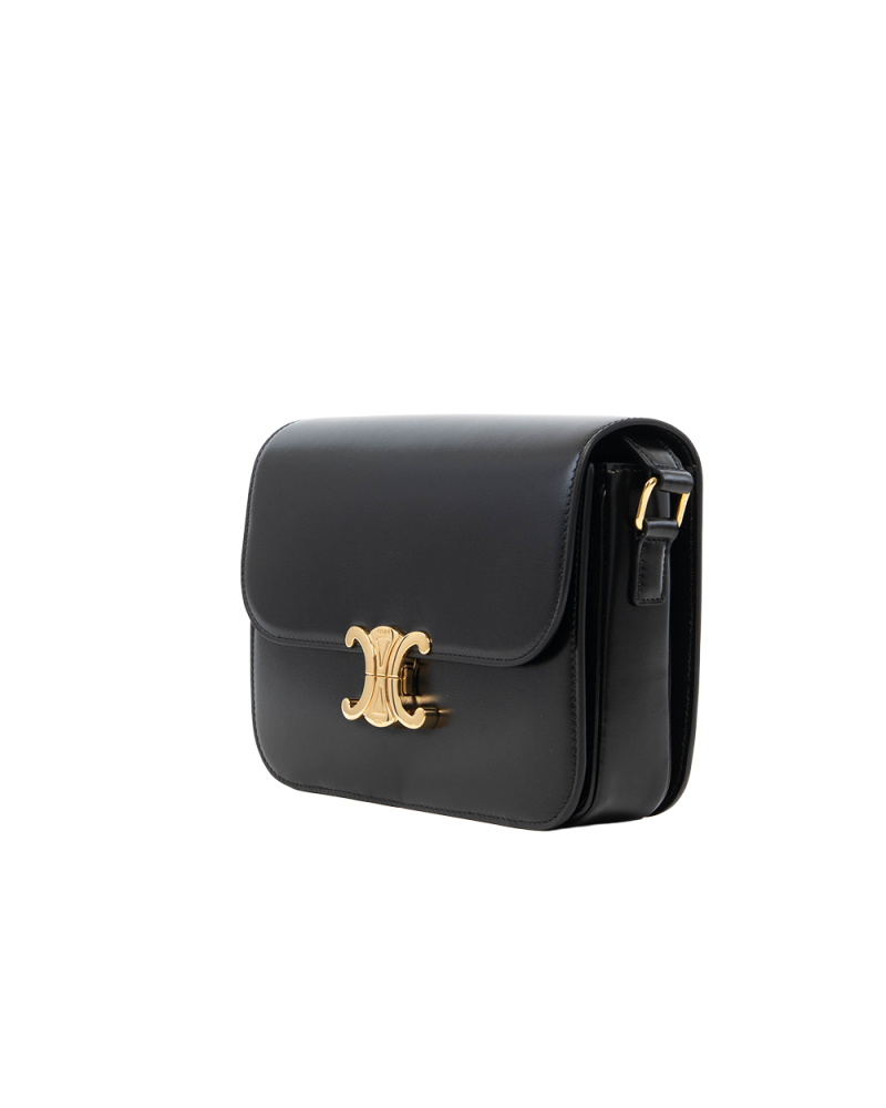 CELINE CLASSIQUE BLACK CALF GHW FGA 2253 7868