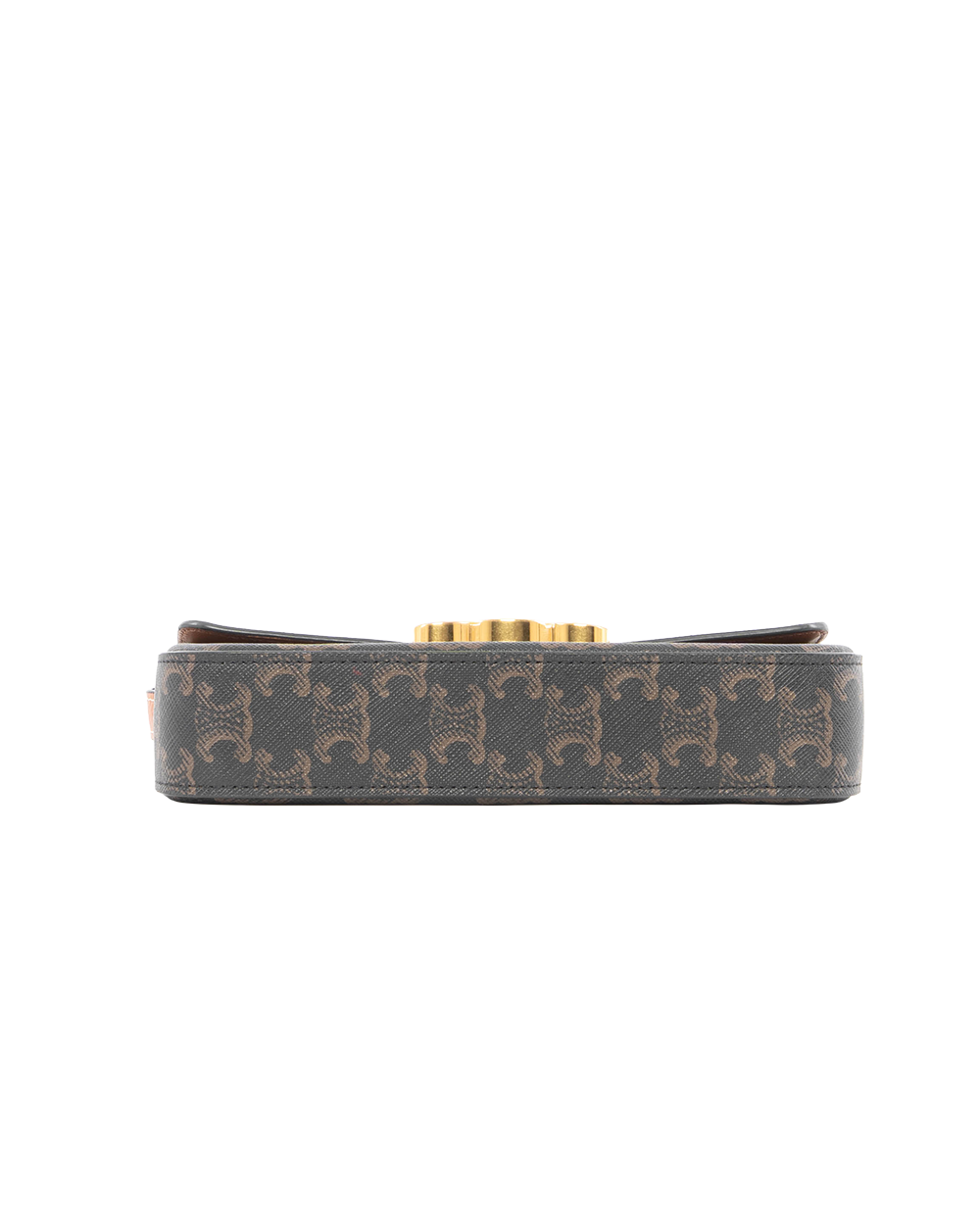 CELINE CLAUDE TRIOMPHE BROWN TAN CANVAS GHW 6212
