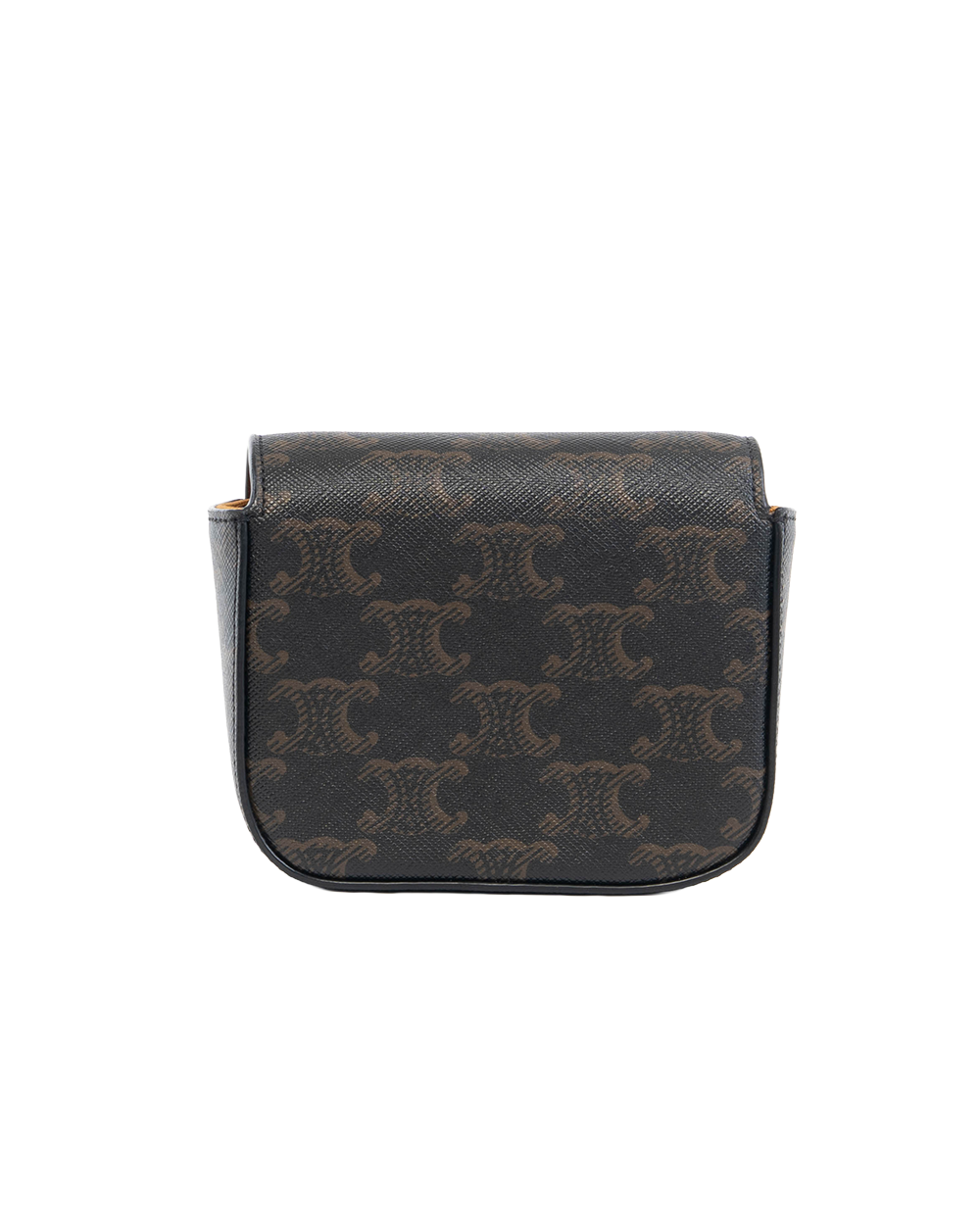 CELINE CLAUDE TRIOMPHE MINI BROWN MONOGRAM CANVAS GHW W RG 2292 5464