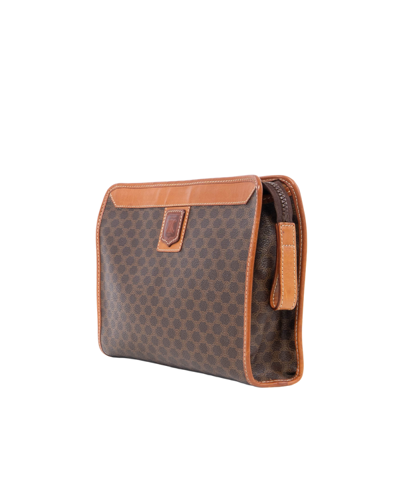 CELINE CLUTCH BROWN CALF GHW 0074