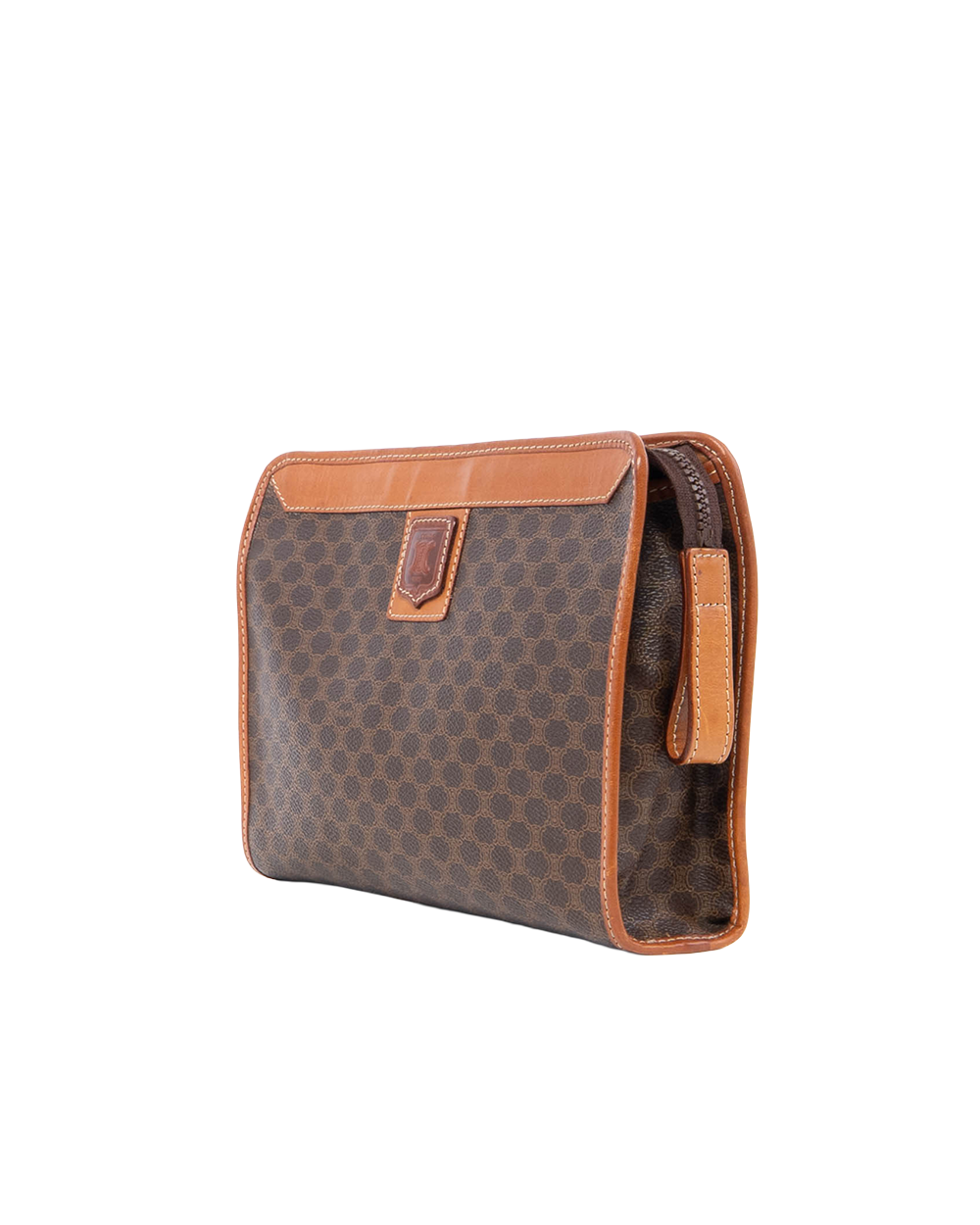 CELINE CLUTCH BROWN CALF GHW 0074