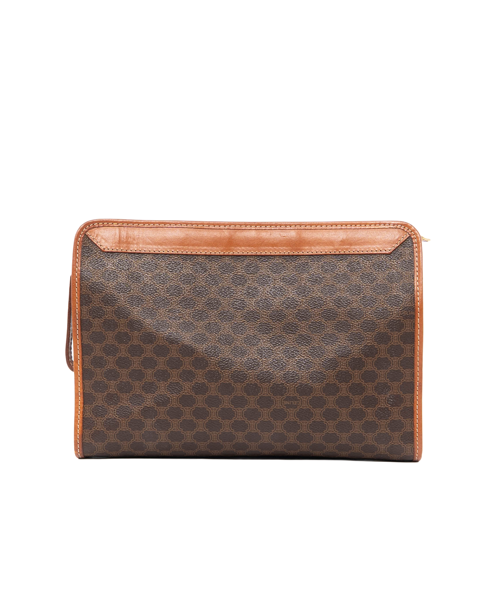 CELINE CLUTCH BROWN CALF GHW 0076