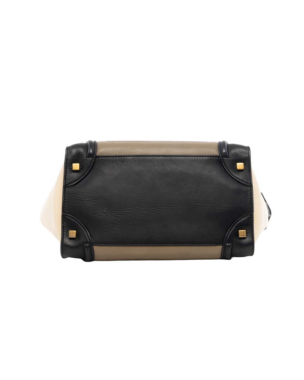 CELINE LUGGAGE LARGE BLACK BEIGE CALF GHW W AT 0181 F PA 0181 0323