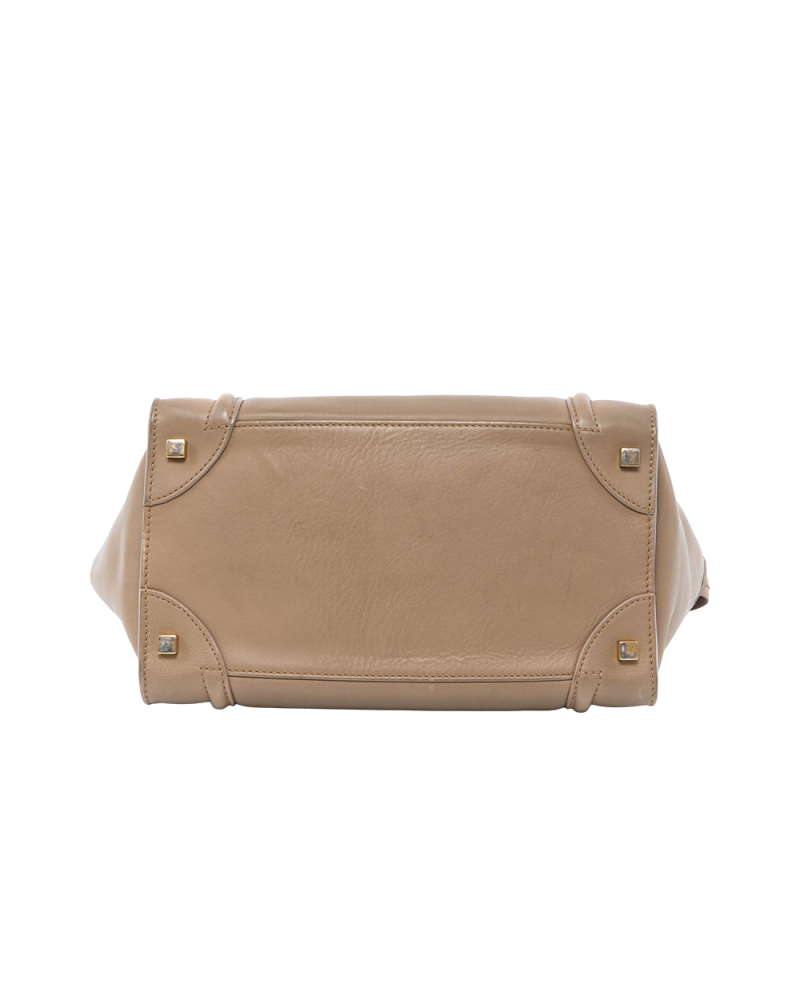 CELINE LUGGAGE MEDIUM BEIGE CAMEL CALF GHW W SA 0171 S PA 0191 0256