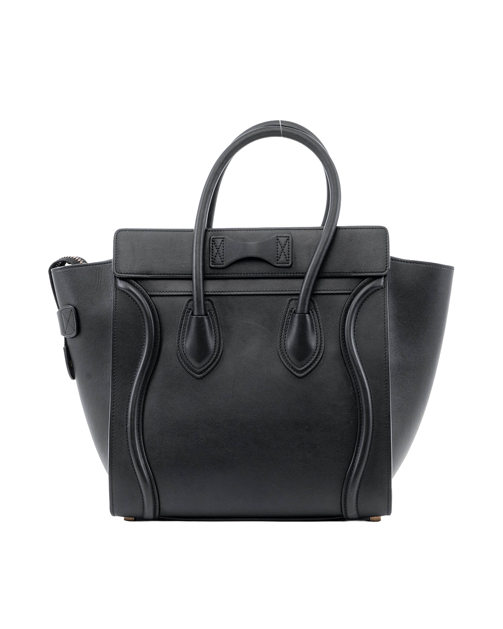 CELINE LUGGAGE MICRO BLACK CALF GHW S AT 0126 S CU 0136 05585