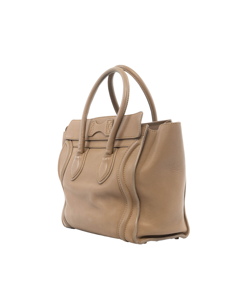 CELINE LUGGAGE MICRO BROWN CALF GHW U UP 0131 6954